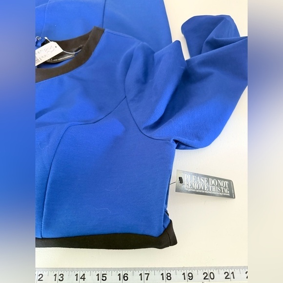 NWT NY & Co black and blue Xl petite dress - Picture 6 of 16